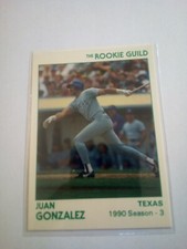 1991 STAR ROOKIE GUILD GLOSSY JUAN GONZALEZ #49 SHARP! ONLY 5000 MADE
