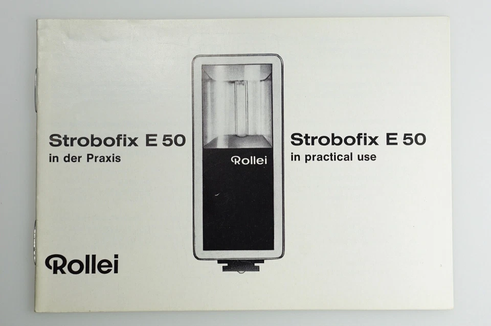 Rollei Strobofix E 50 Blitz-Anleitung 1968, 16 Seiten, für Sammler zweispr.: D/E - Image 1 of 1