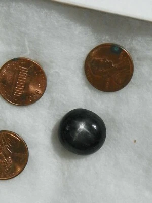 Black Star Diopside 31.52 Cts 17.1x18.8x10.5 MM Oval Cab Nice Four Ray Star - Image 1 of 2