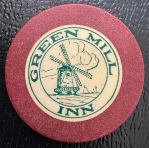 Vintage GREEN MILL INN Casino Illegal Gaming Chip Arabi/New Orleans LA Louisiana - Picture 1 of 2