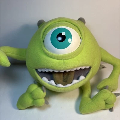 Vintage 2001 Monsters Inc Mike Wazowski Action Eye Plush Disney Pixar ~See Video - image 1 of 4