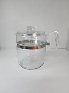 Vintage Complete PYREX Flameware 7759 9 CUP Coffee Pot Tea Pot Percolator - Picture 1 of 21