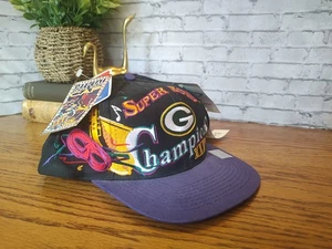 Vintage NWT Green Bay Packers Super Bowl XXXI 31 Champions Hat 1997 Snapback NFL - Picture 1 of 10
