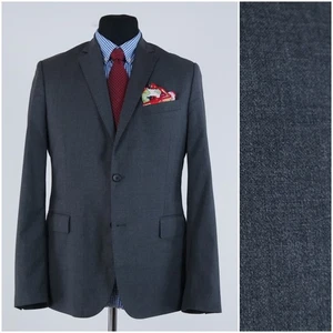 Mens Grey Blazer 40R UK Size J.LINDEBERG Wool Sport Coat Jacket - Picture 1 of 13