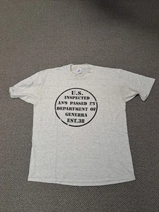 Rare Vintage Department Of Generra Shirt US Inspected And Passed By 80s/90s - Bild 1 von 6