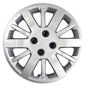 New Set Of 4, 15 Inch Silver 12 Spoke Aftermarket Wheel Covers - Picture 1 of 1
