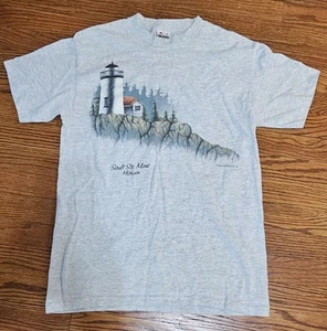 Sault Ste. de una sola puntada vintage de los 80 Camiseta Marie Upper Peninsula Michigan Signal - Imagen 1 de 6