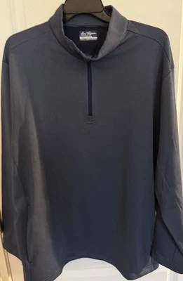 Ben Hogan Men’s  Long Sleeve Golf Quarter Zip Pullover Navy Blue Size 2xL - Image 1 of 4
