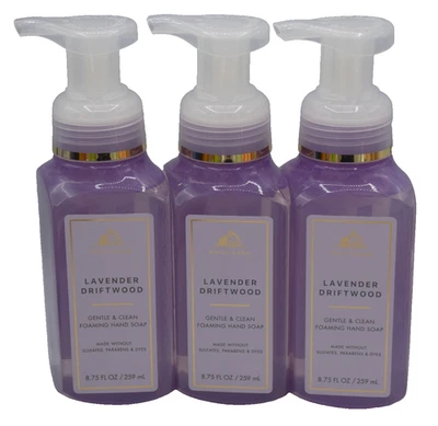 x3 Bath & Body Works Lavender Driftwood GENTLE FOAMING HAND SOAP - Image 1 of 4