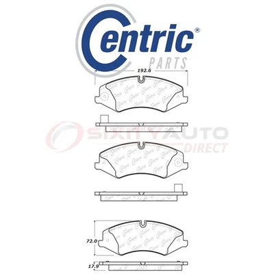Centric C-TEK Metallic Disc Brake Pads for 2014-2015 Peugeot 208 GT 1.6L L4 pq - Image 1 of 4