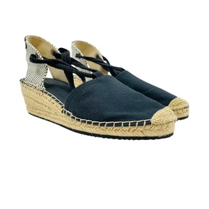 GANT Schwarz Geschnürt Absatz Plateau Espadrilles Schuhe Eu 41 UK 7 US 9 - Bild 1 von 12