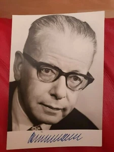 Autogramm 3. deutscher Bundespräsident Gustav Heinemann, drucksigniert - Bild 1 von 2