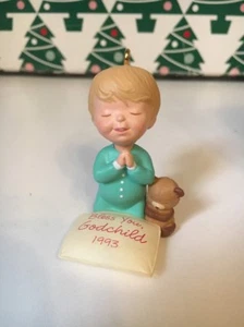 Godchild 1993 Hallmark Keepsake Christmas Tree Ornament NIB - Picture 1 of 8