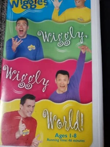 The Wiggles Wiggly, Wiggly World VHS Hard Plastic Clamshell - Picture 1 of 8