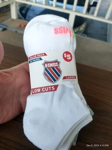 2 x pks *Women K.Swiss Court Style Low Cut Socks Shoe Sz 4-10 - 10 Pairs each - Picture 1 of 7