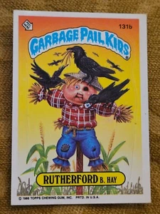 1986 Topps Garbage Pail Kids Card Rutherford B. Hay 131b - Picture 1 of 6