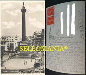 POSTCARD LONDON TRAFALGAR SQUARE LONDRES 1950 ENGLAND INGLATERRA CC04395 UK - Picture 1 of 1