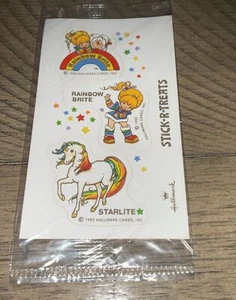 Vintage Hallmark 1983 Rainbow Brite Starlite Stick R Treats Stickers FREE SHIP - Picture 1 of 4