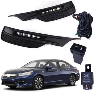Pair Of Fog Lights Lamps Replacement For Honda Accord 2016-2017 with Cover/Switc - Picture 1 of 7