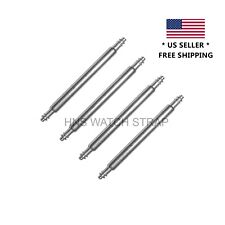 4pcs 1.8mm Semi-Heavy Stair Double Flange Stainless Steel Watch Spring Bar Pin 