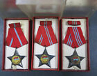 Vietnam VC Soldier of Liberation Order Set of 3 Class Old Type. with Ribbon Bars