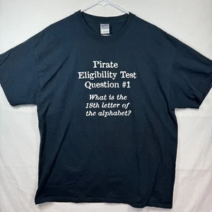 Lustiges T-Shirt Gildan Pirat Eignungstest Grafikdruck Rundhals Gr. XL - Bild 1 von 6