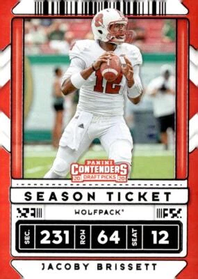 2020 Panini Contenders Draft Picks #44 Jacoby Brissett - Image 1 of 2