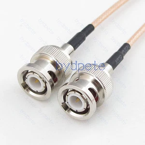 BNC male and BNC male plug RG316 RG-316 Cable Coaxial Koaxial Kable 50ohm RF Lot - Picture 1 of 6