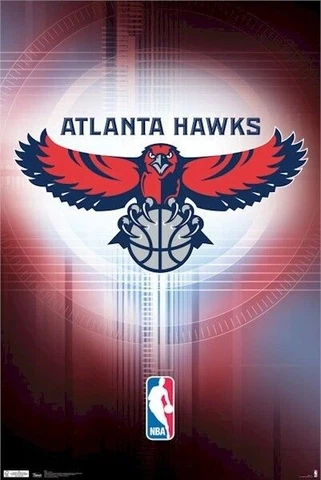 ATLANTA HAWKS ~ SPOTLIGHT LOGO ~ 22X34 NBA POSTER ~ NEW/ROLLED! 5418 Georgia Cover