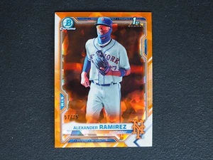 2021 1st Bowman Chrome Sapphire Alexander Ramirez Orange Refractor #57/75 NMMT+ - Picture 1 of 2