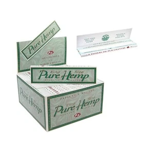 200 Pure Hemp Smoking - KING SIZE Blättchen - 4 VOLLE BOXEN - Bild 1 von 1