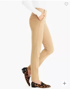 J Crew Full Length Cameron Pant in 4 Season Stretch | Sz 10 Heather Saddle Tan - Picture 1 of 6