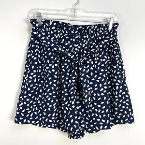 NEW Entro Womens Large High Waist Belted Shorts With Pockets Lined - Picture 1 of 10