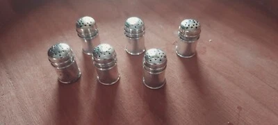 Seis saleros de plata de ley Gorham 3133 Foto 1 de 4