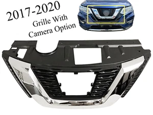 Fits 2017-2020 Nissan Rogue Grille Front Bumper Upper Grille With Camera Option - Foto 1 di 8