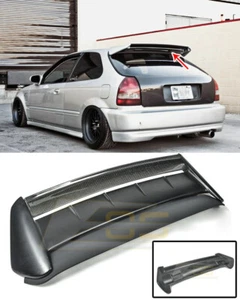 Alerón de ala techo trasero para 96-00 Civic Hatchback | SEEKER V2 FIBRA DE CARBONO - Imagen 1 de 9
