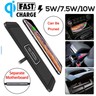 Black QI Wireless Fast Charging Car Phone Charger Pad Mat For iPhone X R Samsung