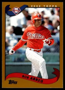 2002 Topps Bob Abreu Baseball Card Philadelphia Phillies #13 - Picture 1 of 2