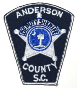 ANDERSON COUNTY-DEPUTY-SOUTH CAROLINA SC Sheriff Polizei Patch VINTAGE ALTES NETZ - Bild 1 von 1