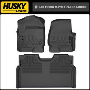 Husky WeatherBeater Floor Mats for 17-2024 Ford F-250 F-350 Super Duty Crew Cab