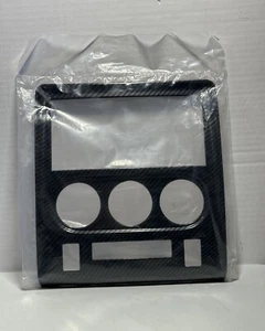Carbon Fiber Color GPS Navigation Panel Cover Fit for Dodge Challenger 09-14 - Picture 1 of 3