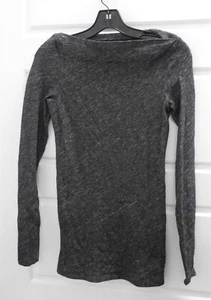 Eileen Fisher sz XS Gray Long Sleeve Cotton Wool Blend Tunic Top - Picture 1 of 4
