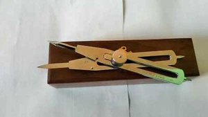 Proportional Divider compass Size 6" And Polish &silver nikil With Wooden Box - Picture 1 of 5