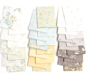 HONEYBLOOM 32 Fat Quarters 3 Sisters Moda QUILT Fabric Grand Floral aqua 44340AB - Picture 1 of 20