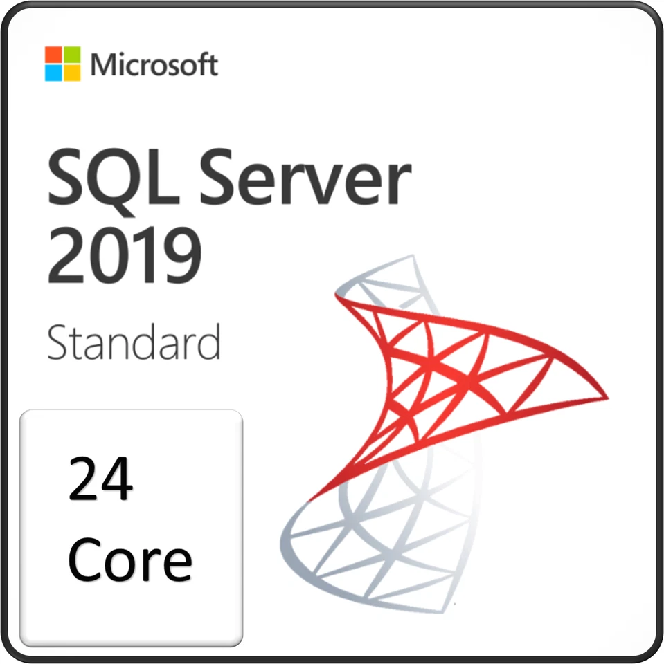 SQL Server 2019 Standard Edition, 24 Core License 10 User CALs - Image 1 of 1