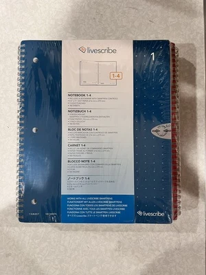 Livescribe Notebook 1-4 (Set of 4 Notebooks) NEW SEALED  - Image 1 of 3