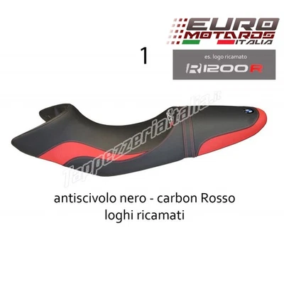 Capa de assento BMW R1200R 2006-2014 TPZ Italia Gianluca-carbono nova 4 cores - Imagem 1 de 4