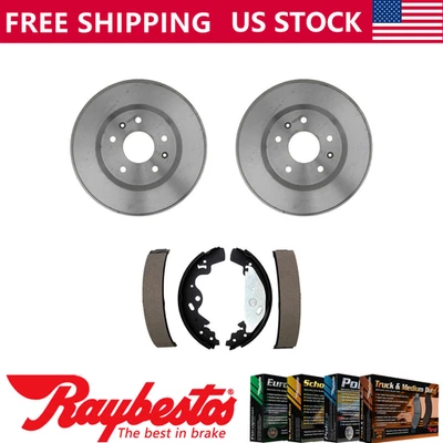 Rear Kit Brake Drums & Brake Shoes Fits 2002-2005 Land Rover Freelander - Image 1 of 4