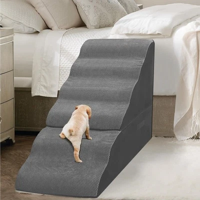 MALOROY Dog Stairs for High Beds 30-36 inches Tall 6-Step Dog Steps for Bed 3...