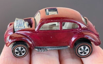 Vintage Hot Wheels Redline 1968 Creamy Pink Custom Volkswagen US - EPIC COLOR! - Image 1 of 4